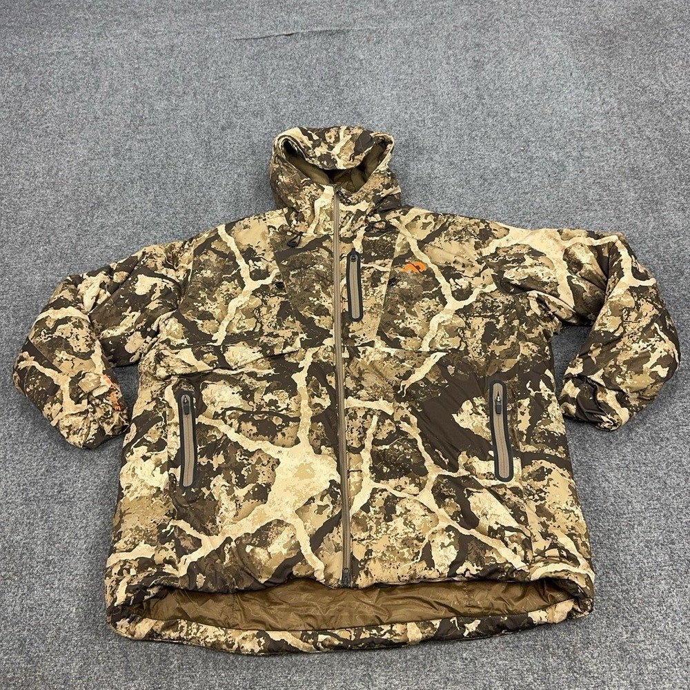 First Lite Sanctuary Jacket Mens 3XL Cipher Camo Insulated Full Zip Hooded
